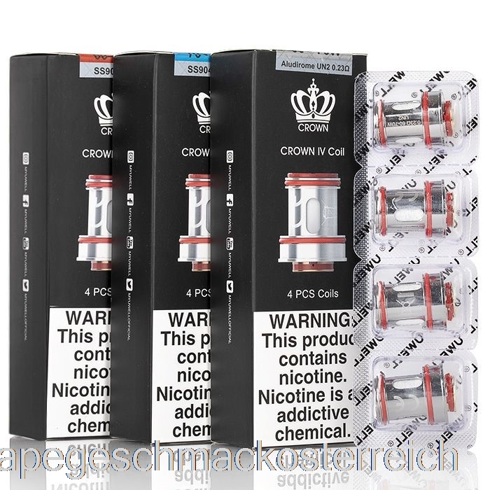 Uwell Crown 4 Ersatzspulen 0,23 Ohm Un2 Fecral-Mesh-Spulen Vape-Geschmack
